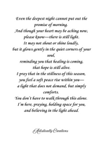 A GENTLE LIGHT IN YOUR DARKNESS