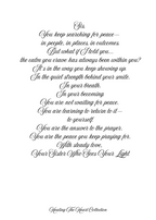 You Are the Peace You Keep Praying For