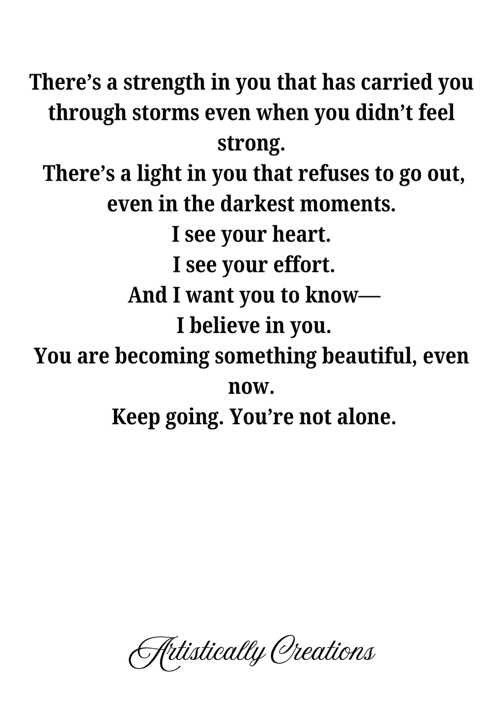 I BELIEVE IN YOU