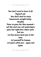 GRACE FOR THE MOMENT