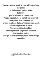 YOU NO LONGER HAVE TO SETTLE