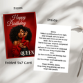 HAPPY BIRTHDAY QUEEN – RED