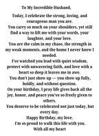 TO MY HUSBAND